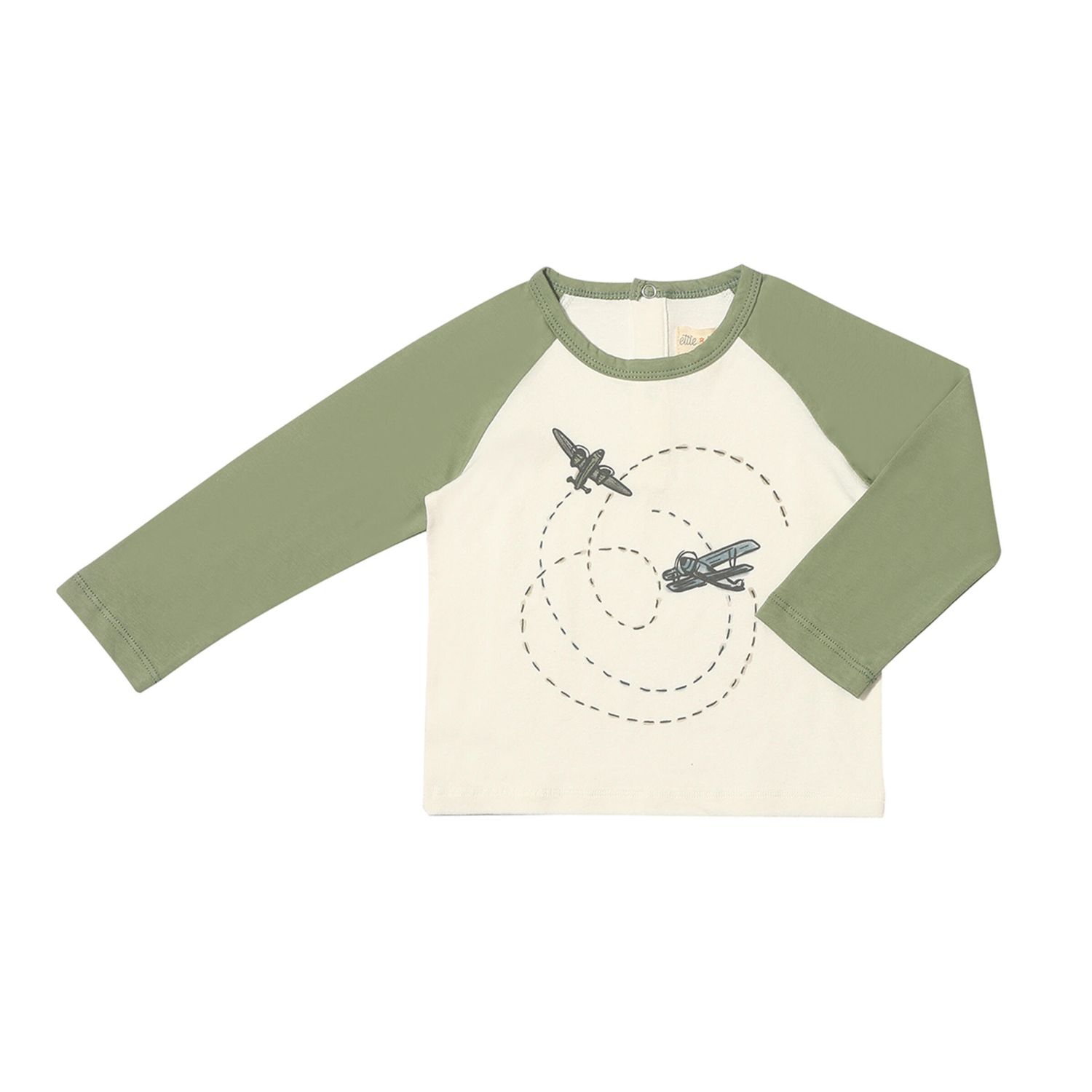 Ettie &amp; H Fred Ruan airplane t-shirt-cotton