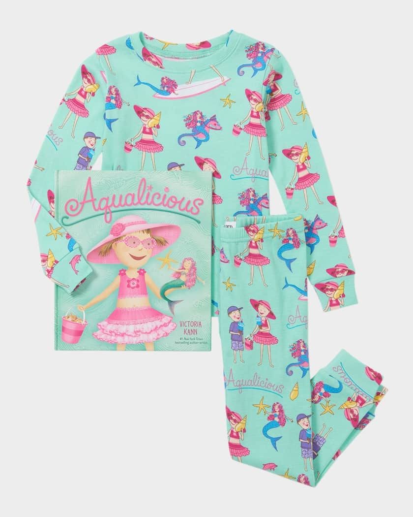 Books to Bed Aqualicious Pajama set-with book