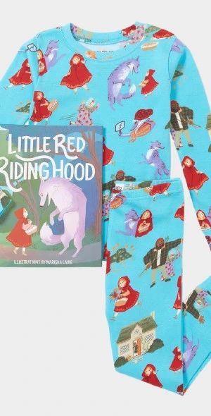 Books to Bed Little Red Riding Hood Pajama set-with book