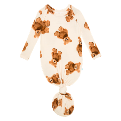 Posh Peanut  basic knotted gown one piece 0-3 months - teddy Freddy