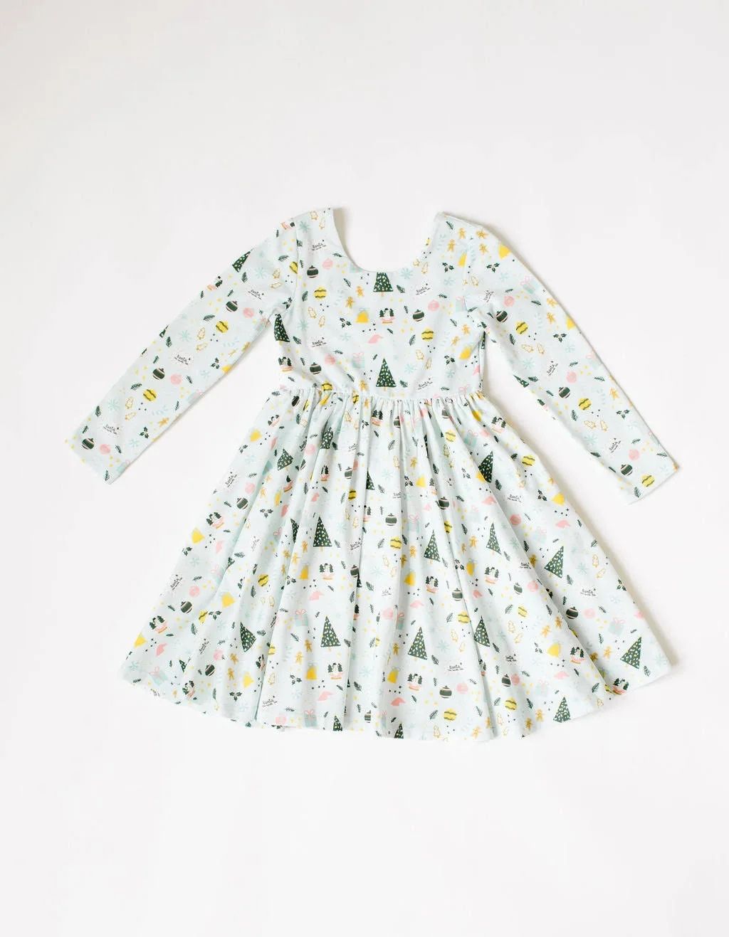 Ollie Jay Gwendolyn Twirl Dress in Festive scenes with pockets!