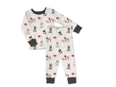 Sweet P Baby Co puppy love bamboo 2 piece pajama set