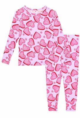 Posh Peanut Bamboo long sleeve pajama set- Besties