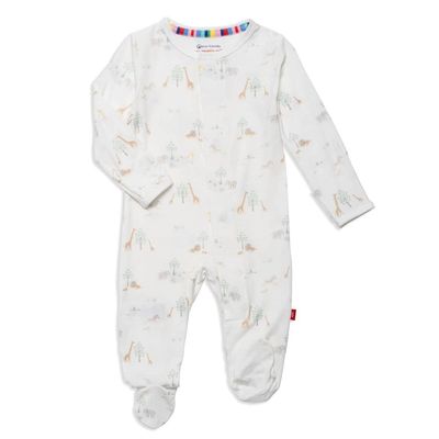 Magnetic Me &quot;White Serene Safari&quot; modal footie