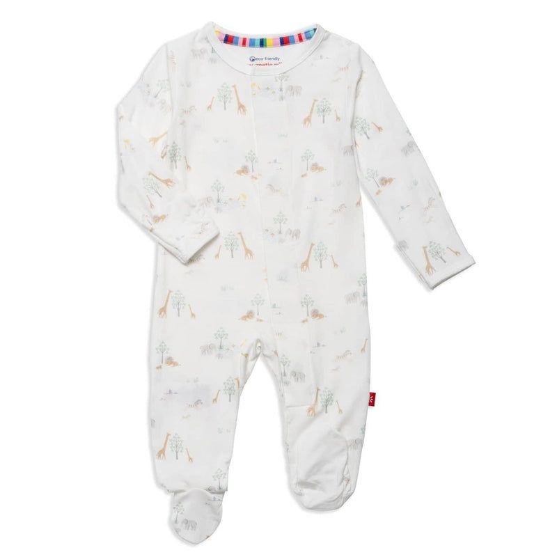 Magnetic Me &quot;White Serene Safari&quot; modal footie