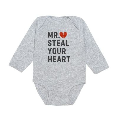 Sweet Wink  &quot;Mr. Steal your heart&quot; L/S bodysuit-100% cotton