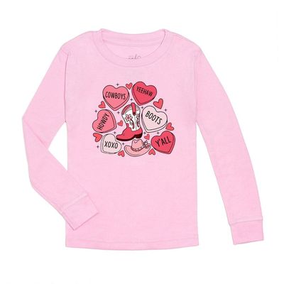 Sweet Wink l/s Howdy Valentine&#39;s day pink shirt