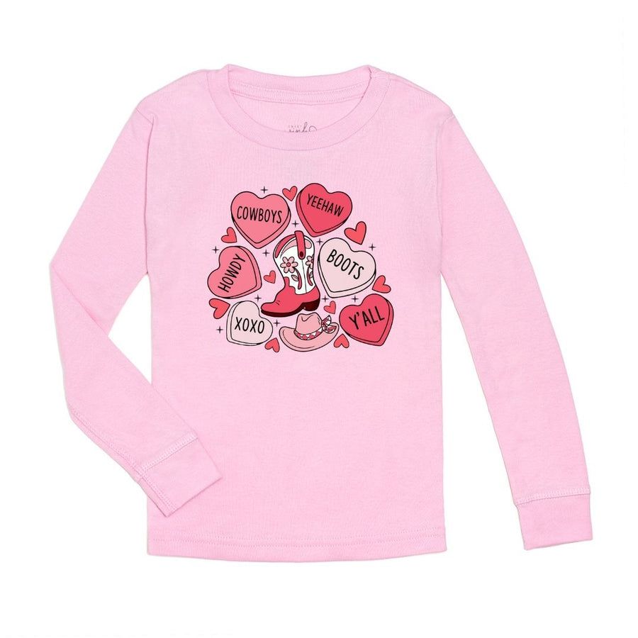 Sweet Wink l/s Howdy Valentine&#39;s day pink shirt