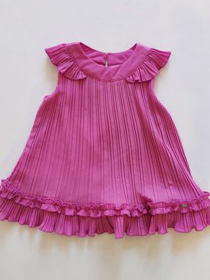 Mayoral soft pleated magenta swing dress