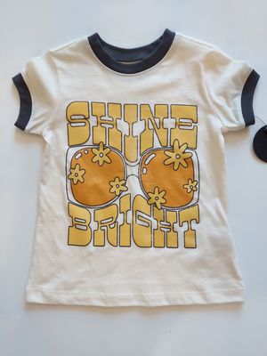 Tiny Whales &quot;Shine Bright&quot; short sleeve retro T Shirt
