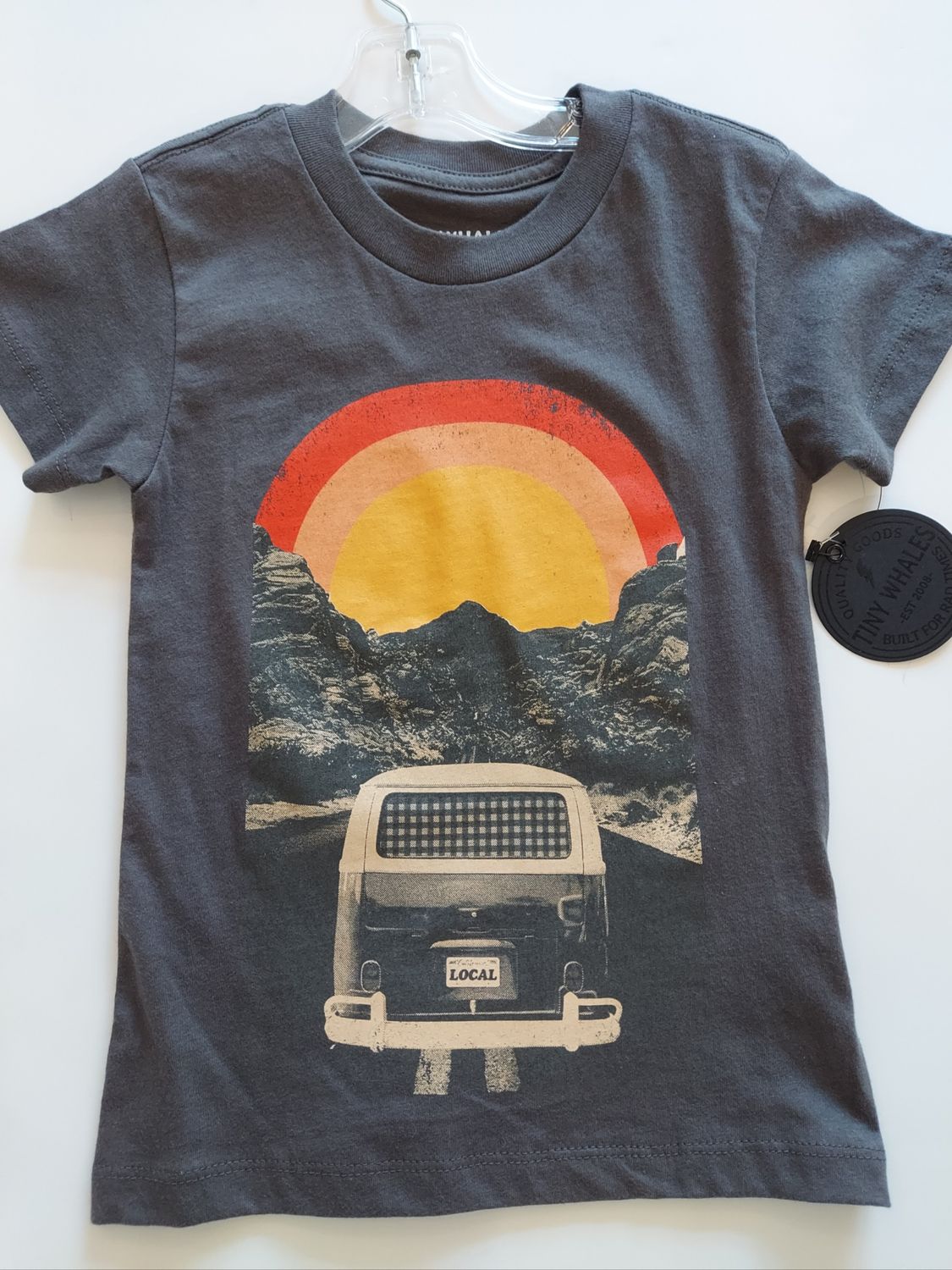 Tiny Whales &quot;Enjoy the Ride&quot; short sleeve retro T Shirt