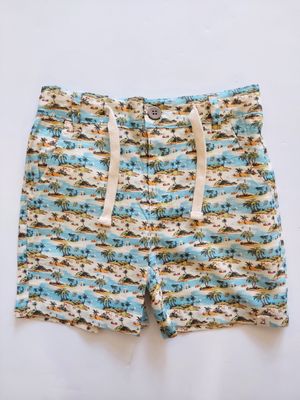Me &amp; Henry Blue Island woven cotton shorts