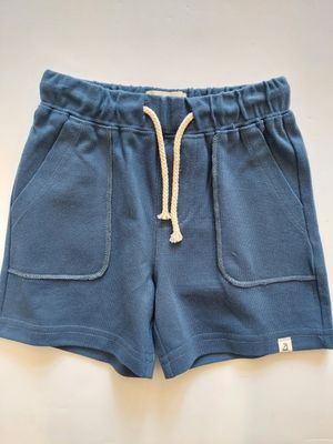 Me &amp; Henry cotton knit pique navy shorts