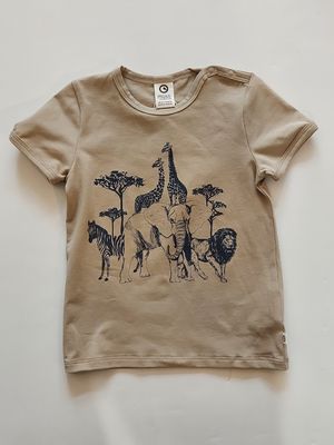 Danish Musli organic cotton  navy palm organic cotton Tee