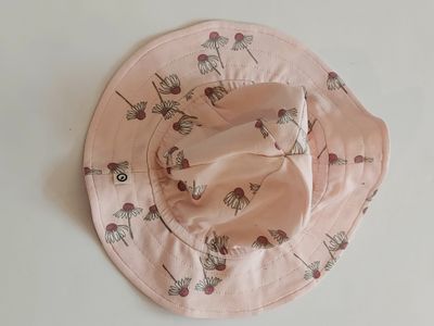 Danish Musli organic cotton Chamomile floral sunhat- pink