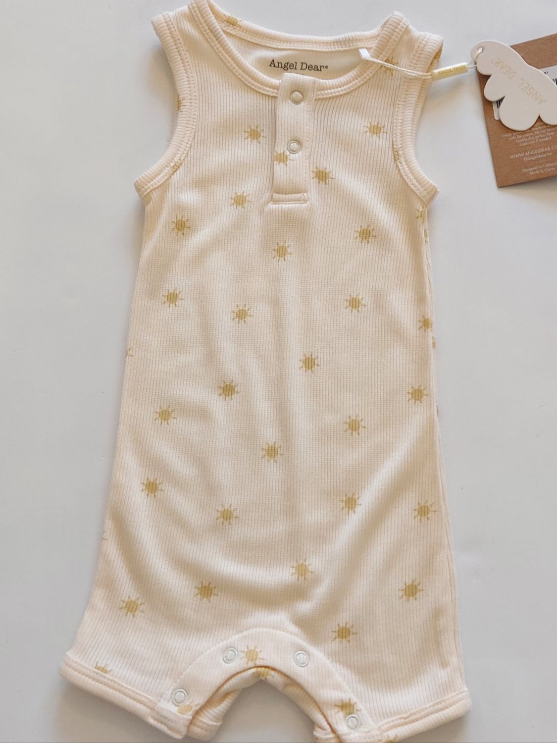 Angel Dear simple suns sleeveless ribbed shortie
