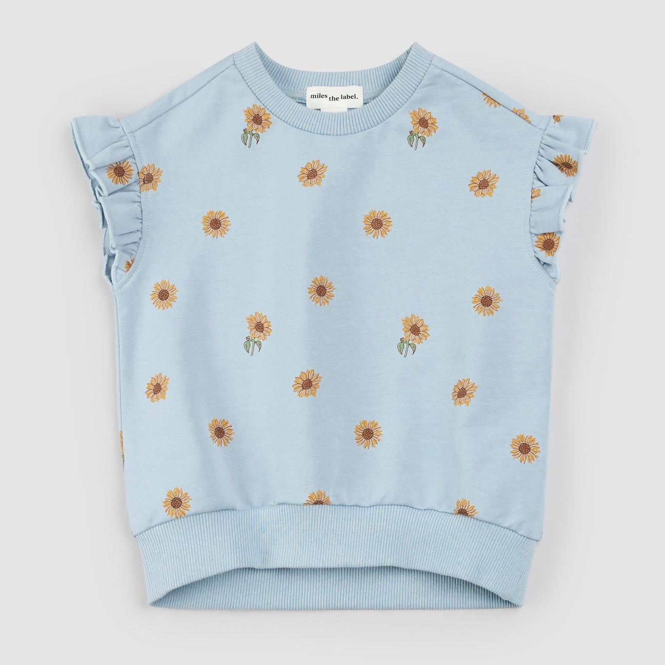 Miles the Label  organic cotton knit s/s daisy top