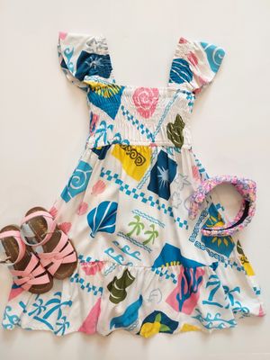 Tween brand Havengirl  Reef dress-turquoise Palm Beach