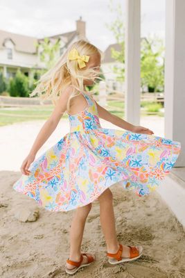 Ollie Jay Charlotte  twirl dress in Beach scenes