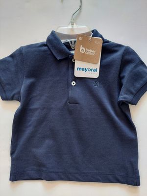 Mayoral navy polo shirt- 100% cotton