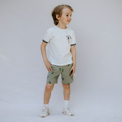 Miles the Label boys organic cotton jersey pickle ball short set