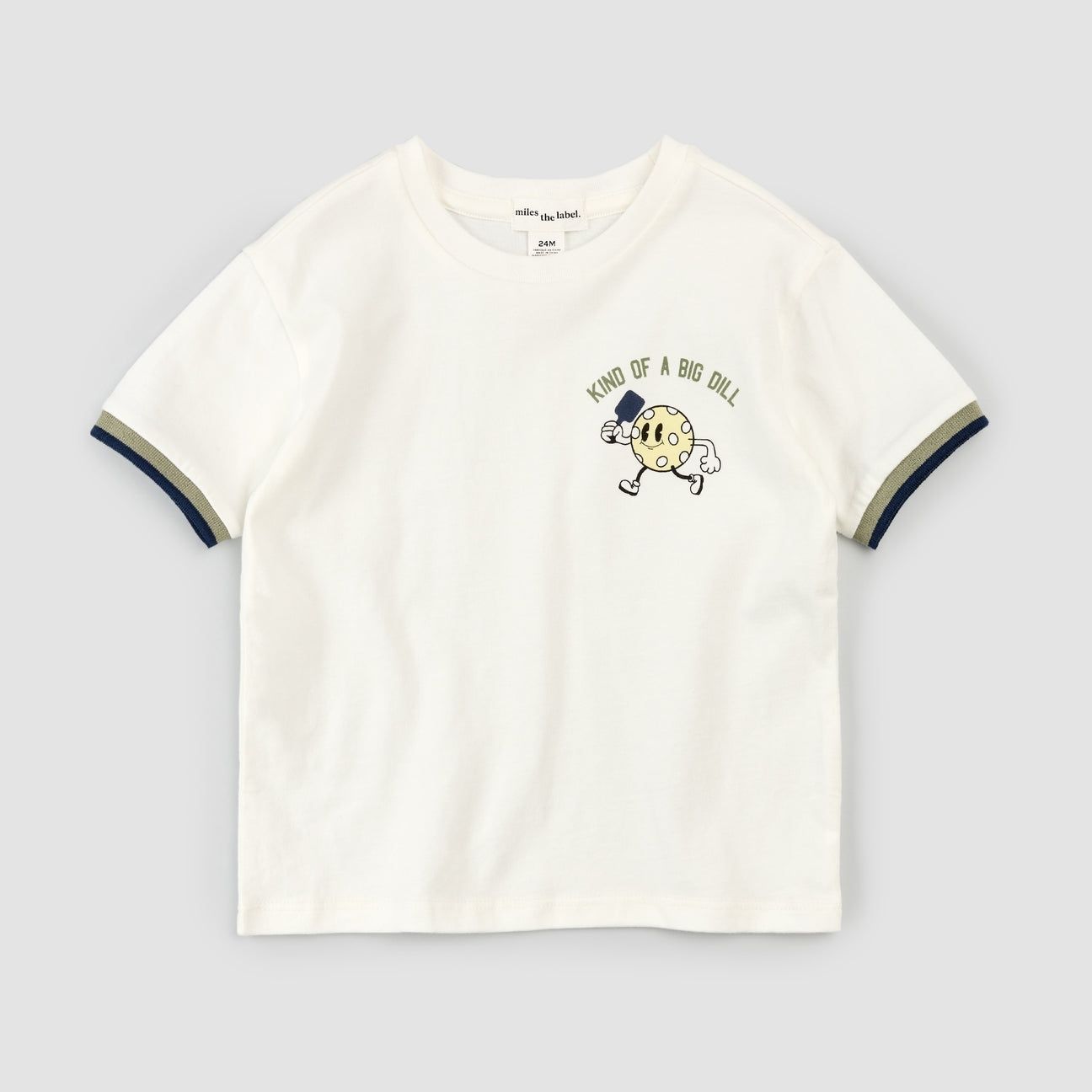 Miles the Label boys organic cotton jersey pickle ball shirt