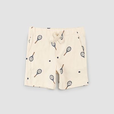 Miles the Label boys organic cotton jersey racquet ball shorts