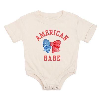 Sweet Wink American Babe short sleeve romper- natural