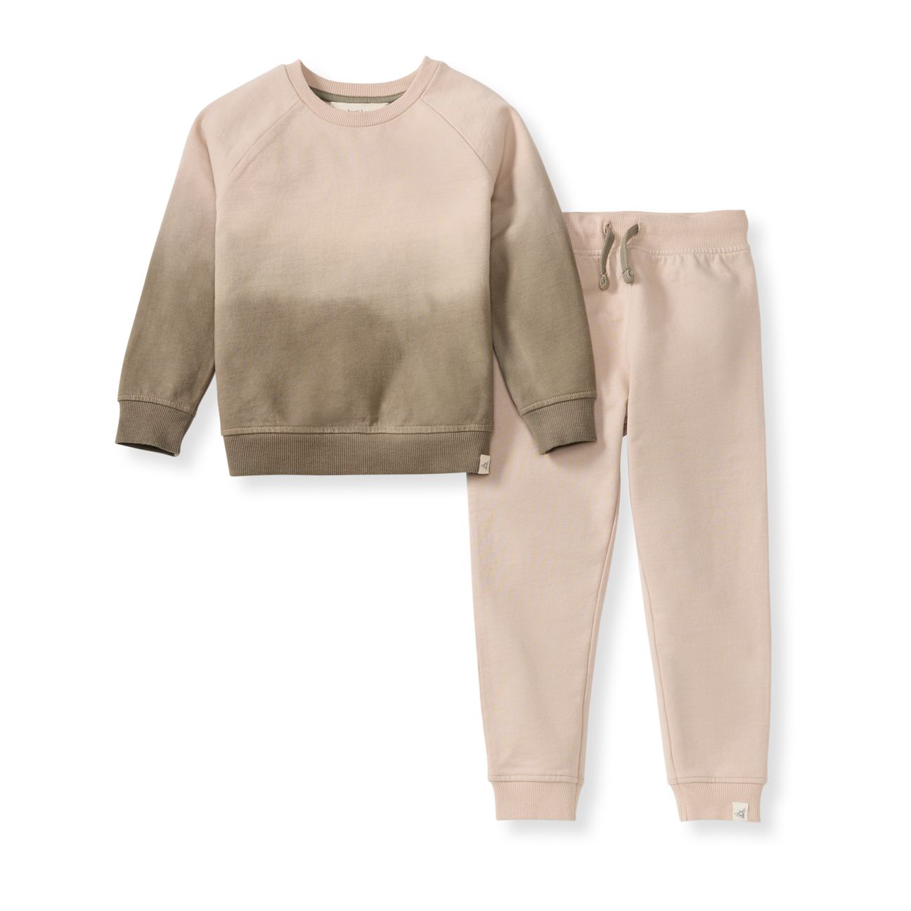 Bert&#39;s Bees organic cotton Dip Dye sweatshirt/jogger set