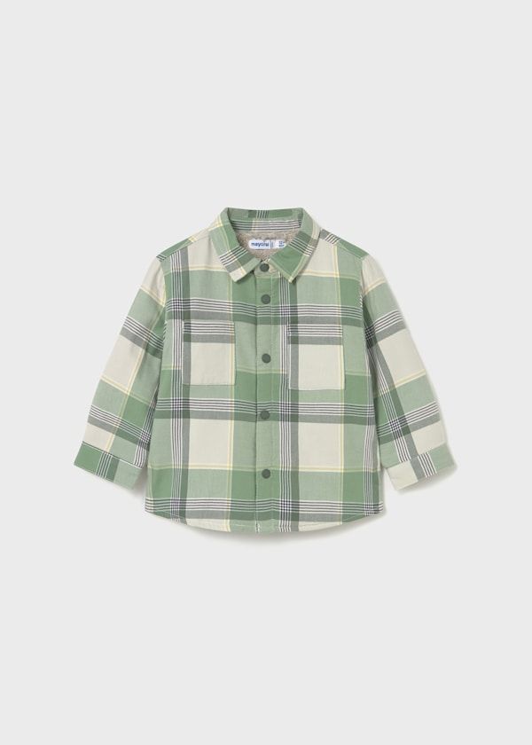 Fall Mayoral cotton sherpa lined plaid jacket-snap front