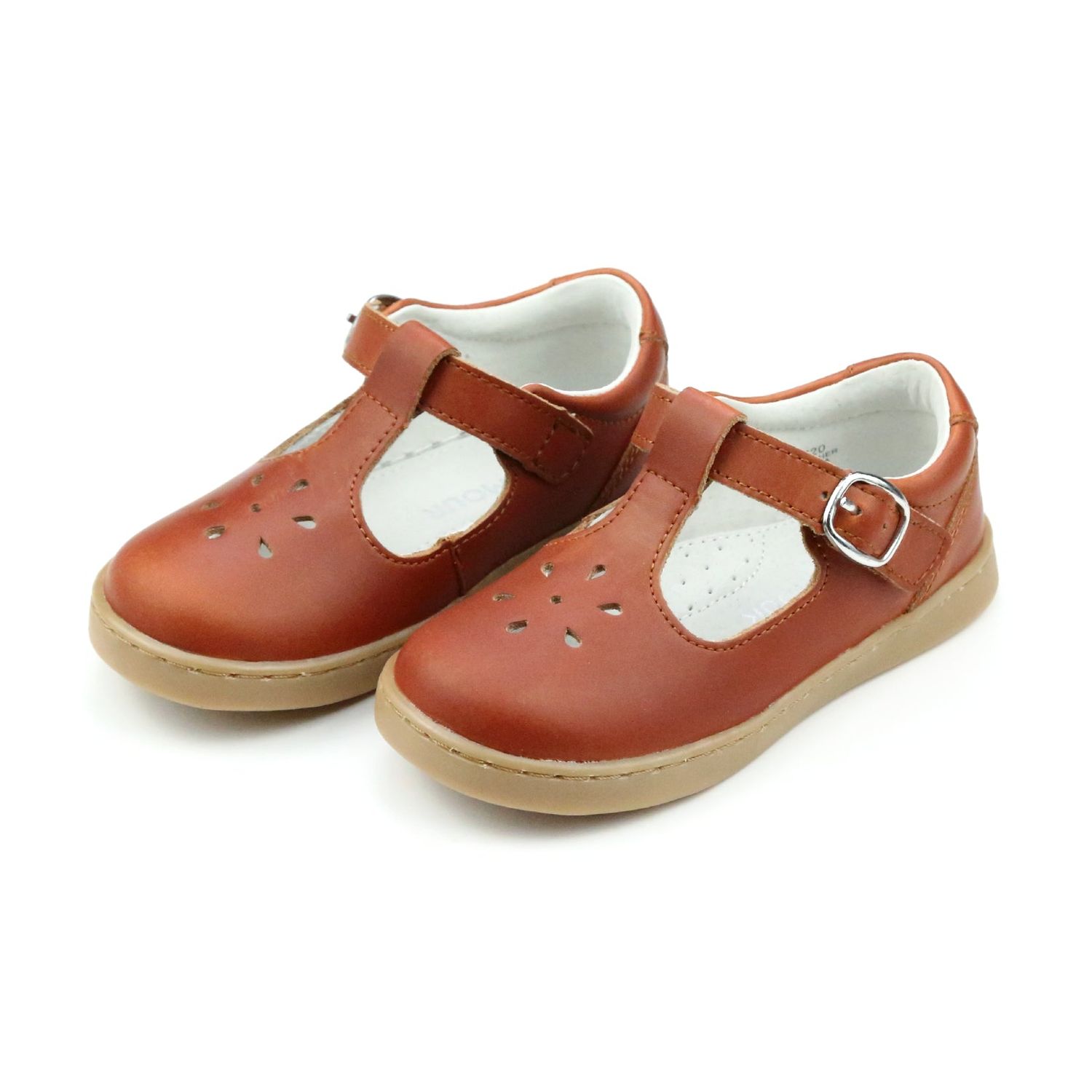 L&#39;Amour  Chelsea  cognac leather mary jane shoe