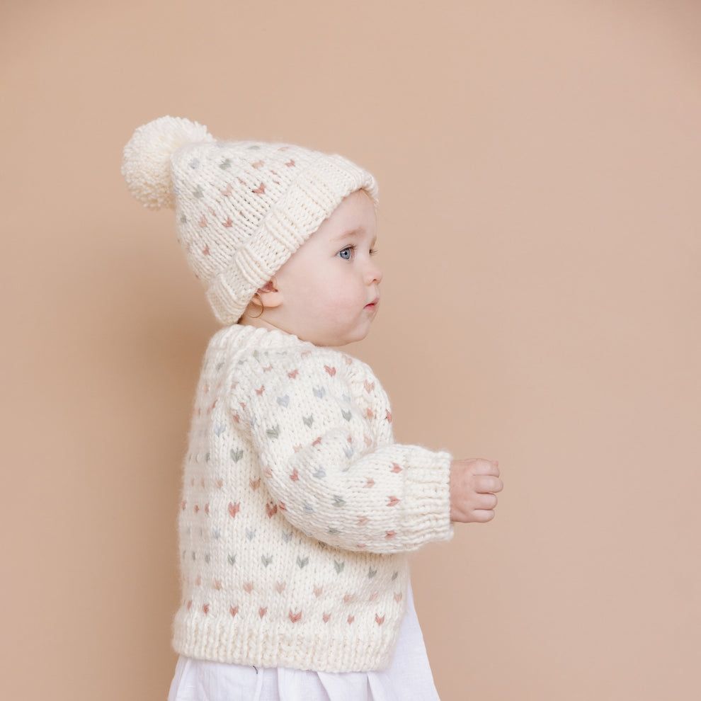 The Blueberry Hill classic cardigan sweater- pastel Sawyer style