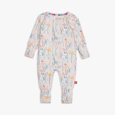 Magnetic Me  &quot;Shroom and bloom&quot;  eco friendly modal magnetic convertible coverall