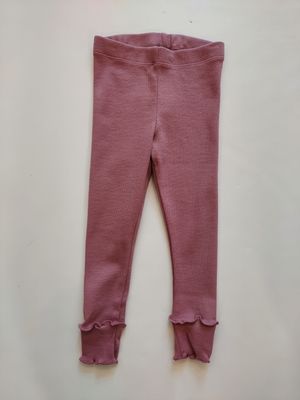Fall Musli  rose organic cotton ribbed leggings
