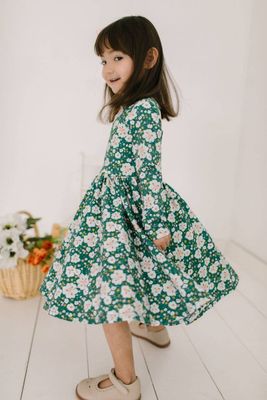 Ollie Jay Gwendolyn twirl dress in Canyon flower