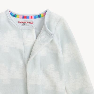 Magnetic Me  &quot;Birch Trees&quot;  eco friendly velour magnetic  footie-cotton/poly blend