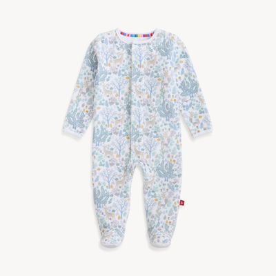 Magnetic Me  &quot;Imagine Forest&quot;  eco friendly velour magnetic  footie-cotton/poly blend