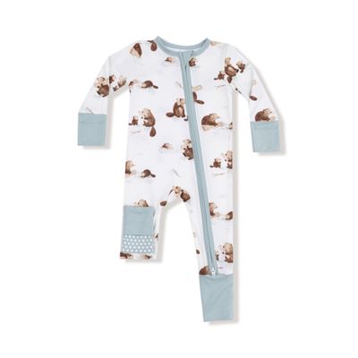 Angel Dear bamboo beaver convertible coverall   2 way zipper