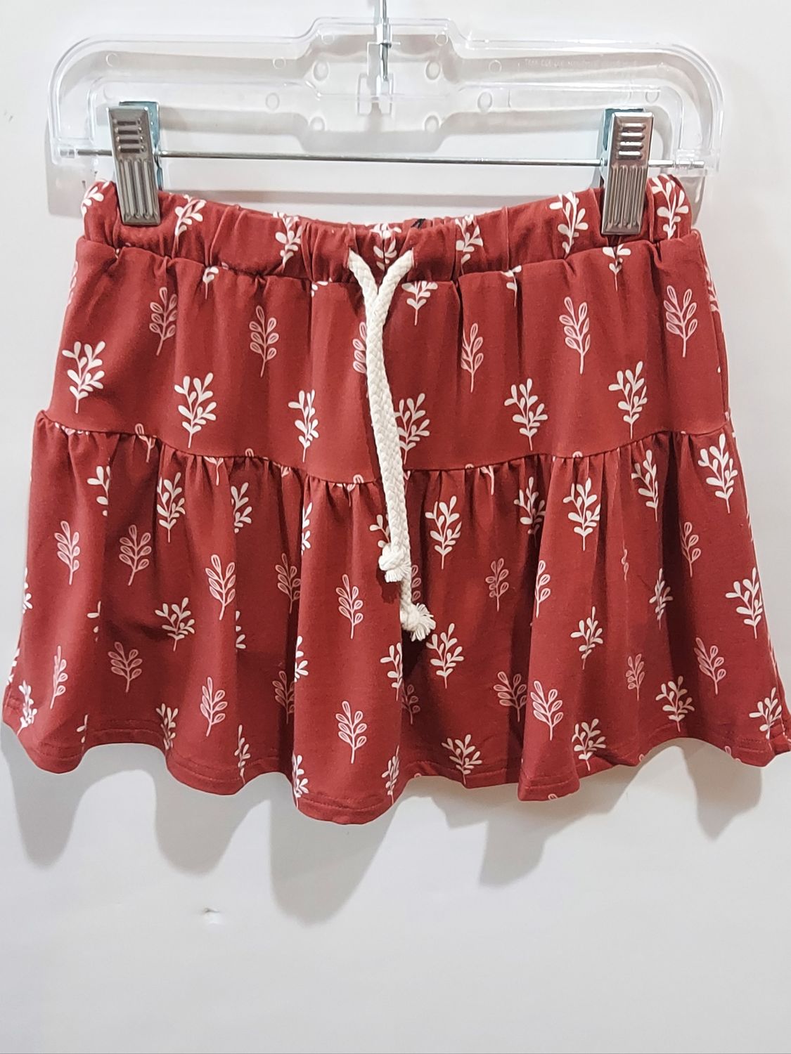Holiday Baby Sprouts red holly skort  95% rayon from Bamboo-