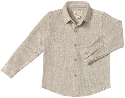 Me &amp; Henry 100% cotton Columbia jersey shirt- heathered biscuit