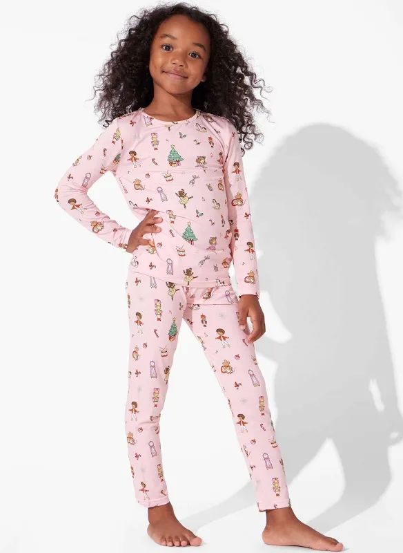 Bellabu Bear The Nutcracker bamboo long sleeve and pant pajama set