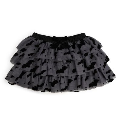 Sweet Wink black bat tiered halloween tutu skirt