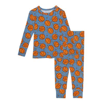Posh Peanut Bamboo long sleeve pajama set- Slam dunk