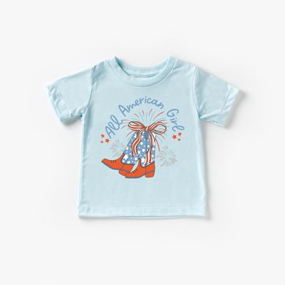 Benny &amp; Ray  All American Girl Cowboy Boots 4th of July  T Shirt