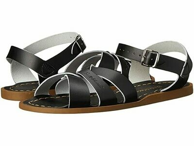 Sun San Salt Water Sandals Leather Water Safe Sandals - Black