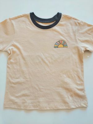 Tiny Whales "Stay Sunny" short sleeve retro T Shirt