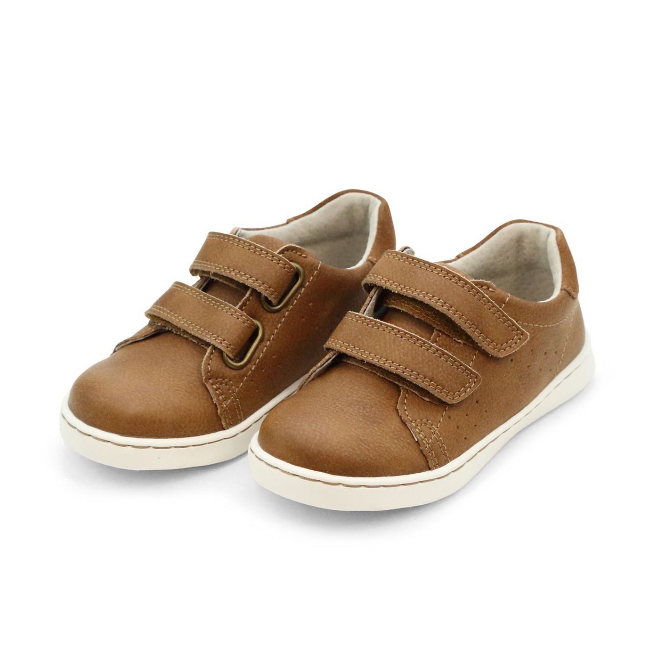 L'Amour  Kyle chestnut leather double strap leather shoe