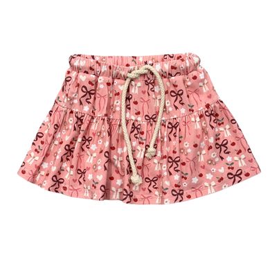 Baby Sprouts bamboo cherry hearts skort