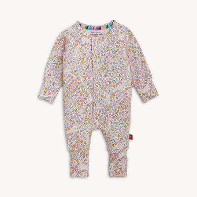 Magnetic Me  "Bunny Blossom"  eco friendly modal magnetic ruffle convertible coverall-
