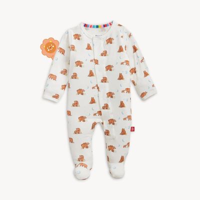 Magnetic Me  "'Wildly Loved"  eco friendly modal magnetic footie- bear mama and baby